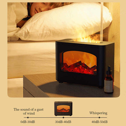 200ml 3D LED Flame Effect Humidifier & Aroma Diffuser
