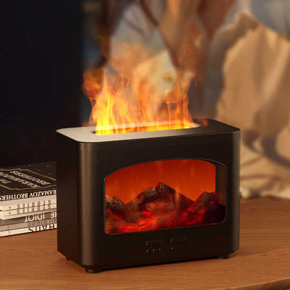 200ml 3D LED Flame Effect Humidifier & Aroma Diffuser